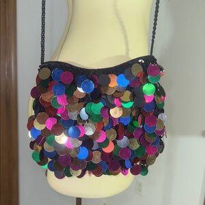 Vibrant Sequin Crossbody Bag